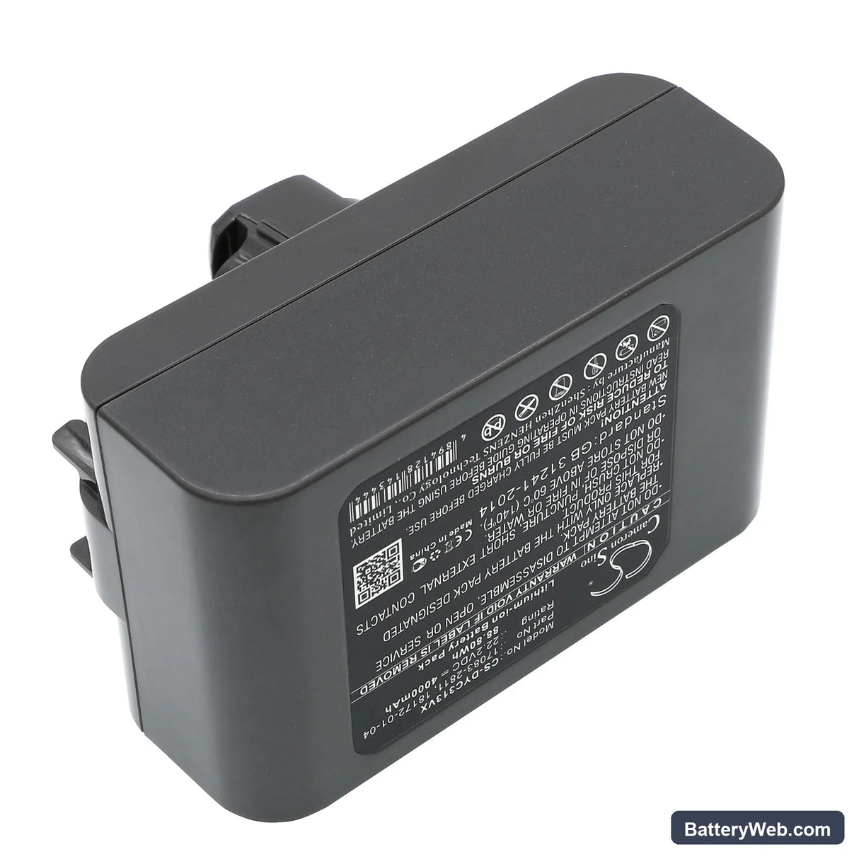 Dyson DC31 Replacement Battery, 22.2V, 4000mAh, Li-ion 4