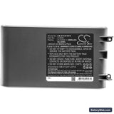 Dyson V8 Replacement Battery, 21.6V, 2800mAh, Li-ion 5