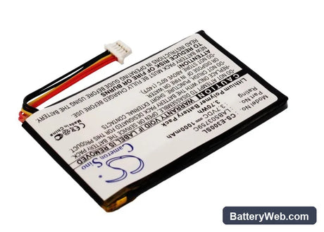 Toshiba Genio E300 Replacement Battery, 3.7V, 1000mAh, Li-Polymer 2