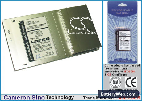 Toshiba E740 Replacement Battery, 3.7V, 3150mAh, Li-Polymer 1