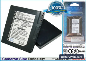 Toshiba E800 Replacement Battery, 3.7V, 3800mAh, Li-ion 1