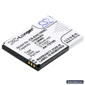 Emporia TELME TS100 Replacement Battery, 3.7V, 1150mAh, Li-ion 1