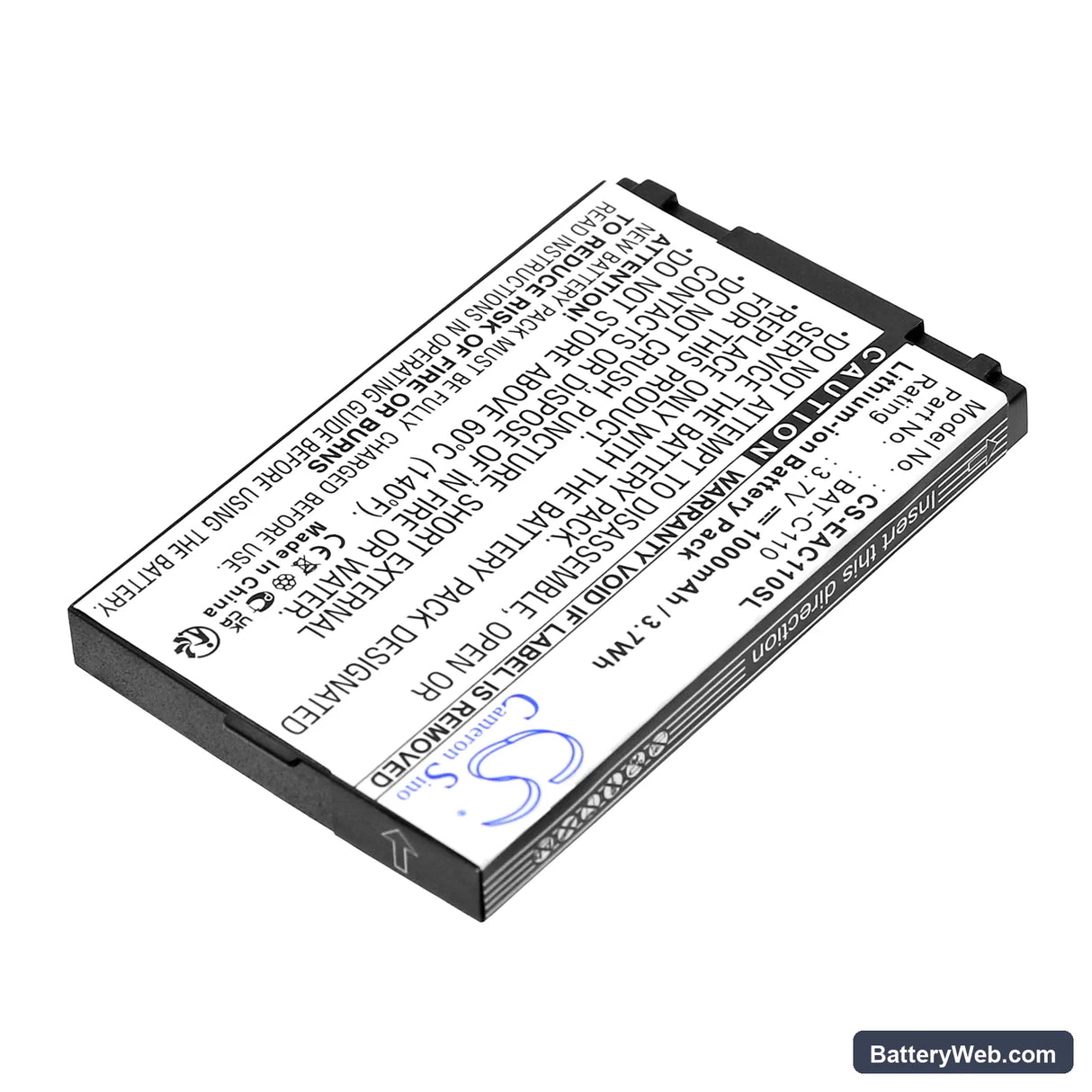 Emporia Telme C131 Replacement Battery, 3.7V, 1000mAh, Li-ion 2