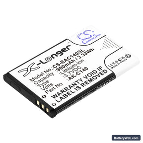 Vienod V105 Replacement Battery, 3.7V, 900mAh, Li-ion 1