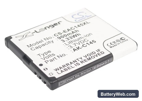 Emporia Telme C145 Replacement Battery, 3.7V, 900mAh, Li-ion 1