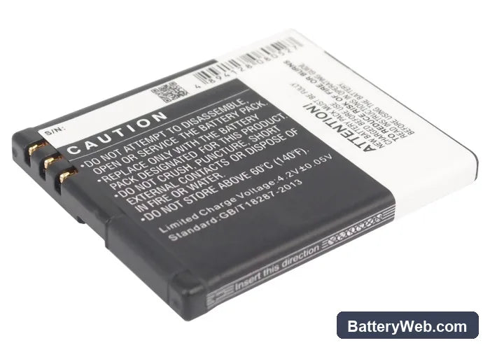 Emporia Telme C145 Replacement Battery, 3.7V, 900mAh, Li-ion 4