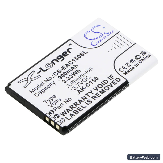 Emporia Telme C150 Replacement Battery, 3.7V, 900mAh, Li-ion 1