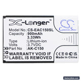 Emporia Telme C150 Replacement Battery, 3.7V, 900mAh, Li-ion 3