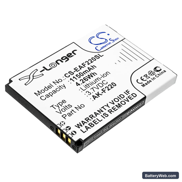 Tiptel Ergophone 6060 Replacement Battery, 3.7V, 1150mAh, Li-ion 1