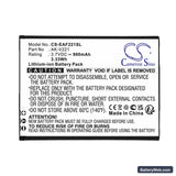 Emporia Active Glam Replacement Battery, 3.7V, 900mAh, Li-ion 3