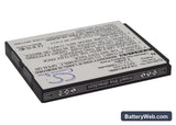 Emporia TELME E1000 Replacement Battery, 3.7V, 1200mAh, Li-ion 2