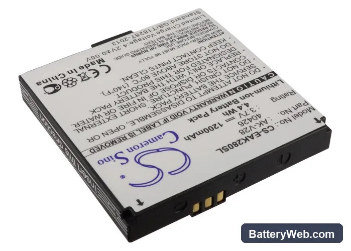 Emporia AK-V28 Replacement Battery, 3.7V, 1200mAh, Li-ion 2