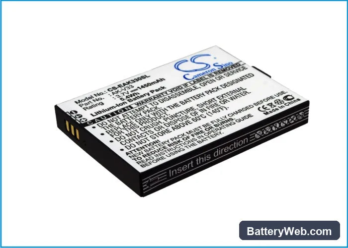 Emporia Solid Replacement Battery, 3.7V, 1450mAh, Li-ion 3