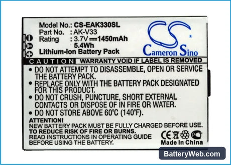 Emporia Solid Replacement Battery, 3.7V, 1450mAh, Li-ion 5