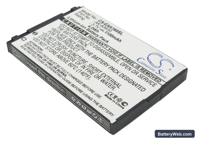 Emporia TELEME A3620 Replacement Battery, 3.7V, 1100mAh, Li-ion 1