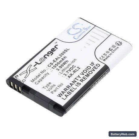 Emporia Talk Comfort Replacement Battery, 3.7V, 1050mAh, Li-ion 1