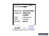 Emporia Smart Replacement Battery, 3.8V, 2600mAh, Li-ion 5