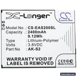 Emporia Smart 2 Replacement Battery, 3.8V, 2400mAh, Li-Polymer 3