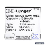 Emporia AK-V170 Replacement Battery, 3.7V, 1200mAh, Li-ion 3