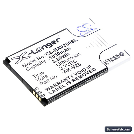 Emporia Pure Replacement Battery, 3.7V, 1050mAh, Li-ion 1