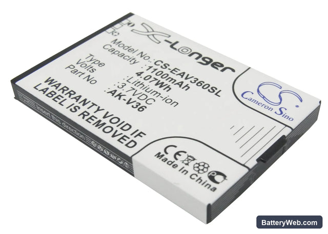 Emporia Elegance Replacement Battery, 3.7V, 1100mAh, Li-ion 1