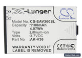 Emporia Elegance Replacement Battery, 3.7V, 1100mAh, Li-ion 5