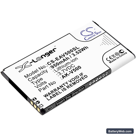 Emporia Prime Replacement Battery, 3.7V, 950mAh, Li-ion 1
