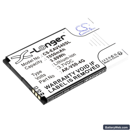 Emporia Active V50 Replacement Battery, 3.7V, 1050mAh, Li-ion 1