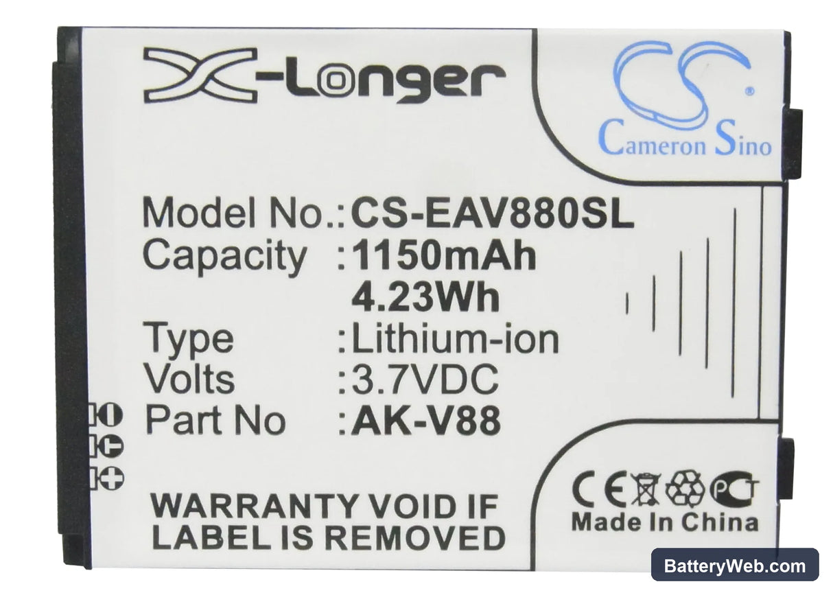 Emporia CONNECT Replacement Battery, 3.7V, 1150mAh, Li-ion 5