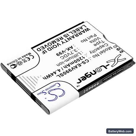 Emporia Select Replacement Battery, 3.7V, 1200mAh, Li-ion 2