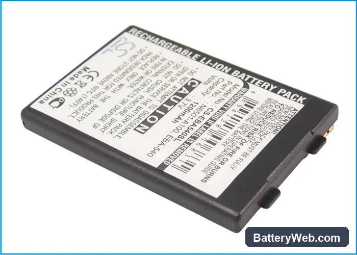 Siemens SX1 Replacement Battery, 3.7V, 1200mAh, Li-ion 3
