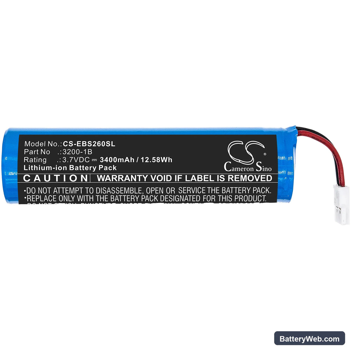 Eschenbach Visolux Digital HD Replacement Battery, 3.7V, 3400mAh, Li-ion 3