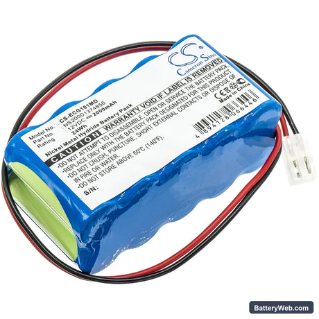 Biocare ECG-101 Replacement Battery, 12V, 2000mAh, Ni-MH 1