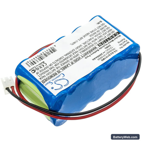 Biocare ECG-101 Replacement Battery, 12V, 2000mAh, Ni-MH 2