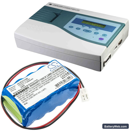 Biocare ECG-101 Replacement Battery, 12V, 2000mAh, Ni-MH 6