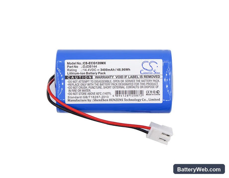 CMICS DJDB1200 Replacement Battery, 14.4V, 3400mAh, Li-ion 5