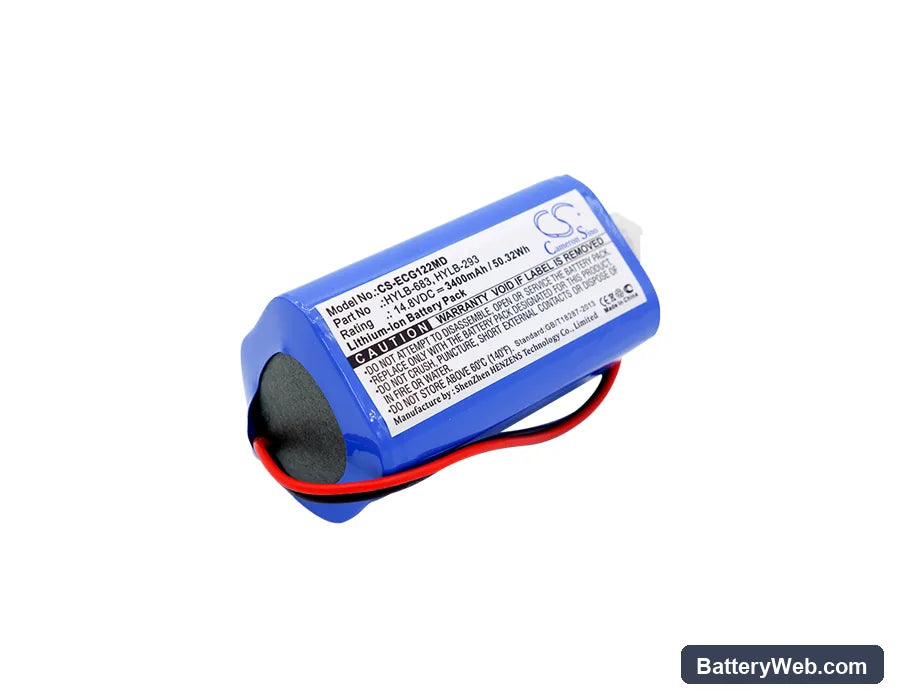 Biocare ECG-1200 Replacement Battery, 14.8V, 3400mAh, Li-ion 1