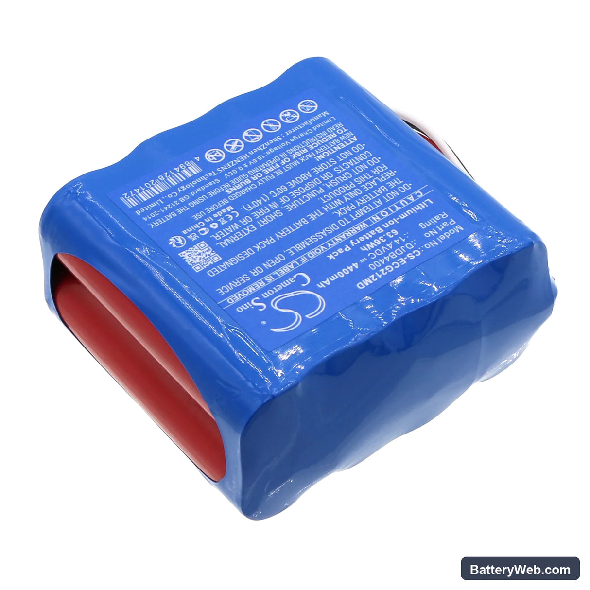CMICS ECG-1212 Replacement Battery, 14.4V, 4400mAh, Li-ion 2