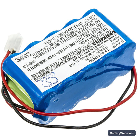 Biocare ECG-300G Replacement Battery, 12V, 2000mAh, Ni-MH 2