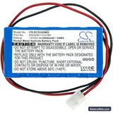 Biocare ECG-300G Replacement Battery, 12V, 2000mAh, Ni-MH 3
