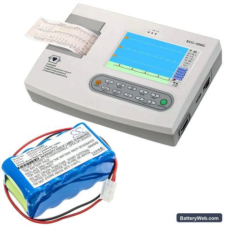 Biocare ECG-300G Replacement Battery, 12V, 2000mAh, Ni-MH 6