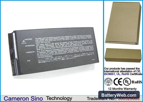 ECS Elitegroup Alphatop G320 Replacement Battery, 14.8V, 4400mAh, Li-ion 1