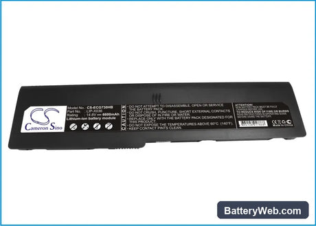 ECS G730 Replacement Battery, 14.8V, 6600mAh, Li-ion 3
