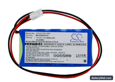 OSEN ECG-8110 Replacement Battery, 12V, 2000mAh, Ni-MH 1