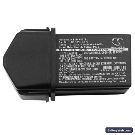 ELCA GENIO-M Replacement Battery, 7.2V, 700mAh, Ni-MH 3
