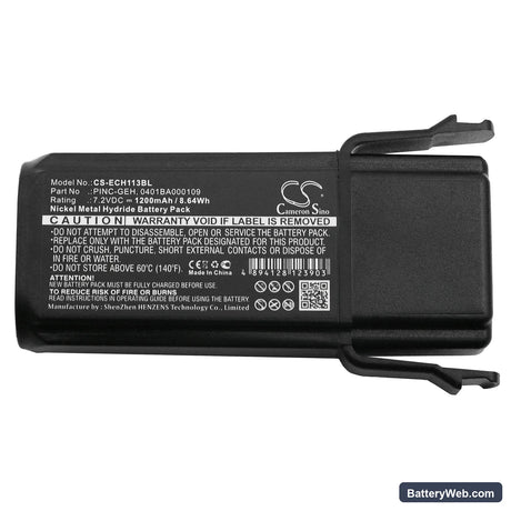 ELCA CONTROL-GEH-A Replacement Battery, 7.2V, 1200mAh, Ni-MH 3