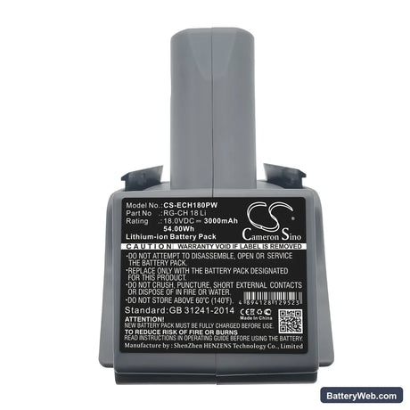 Einhell RG-CH 18 Li Replacement Battery, 18V, 3000mAh, Li-ion 5