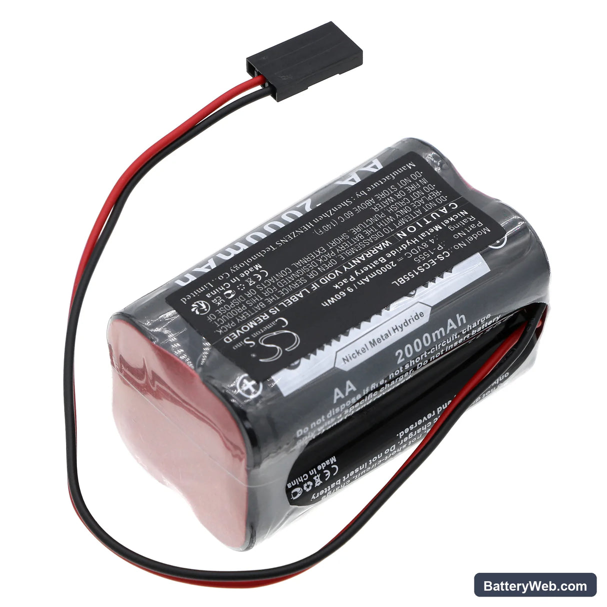 EI Compact Cash Register Replacement Battery, 4.8V, 2000mAh, Ni-MH 2