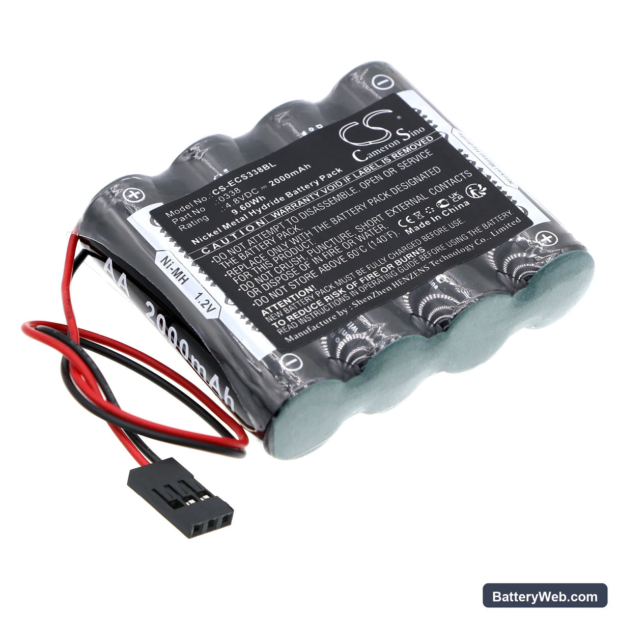 EI Mobika Cash Register Replacement Battery, 4.8V, 2000mAh, Ni-MH 1