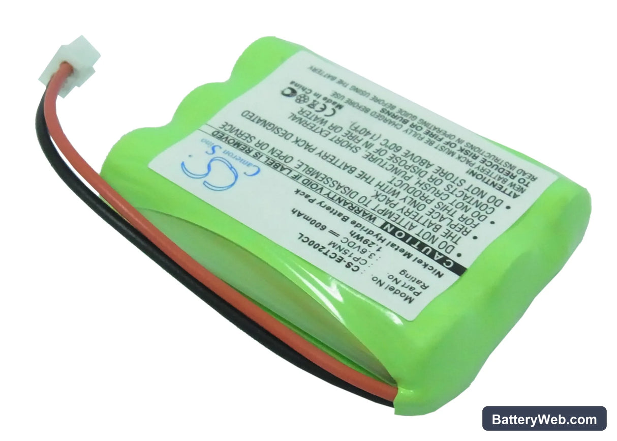 Alcatel Altiset Comfort Replacement Battery, 3.6V, 600mAh, Ni-MH 2